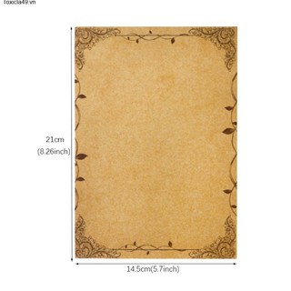 Set 8 sheets of paper, 8 patterns, A5 retro style