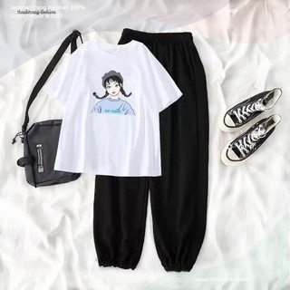 FREESHIP Sét Áo phông cô gái So cute + quần bom, chất thun mềm, vải mịn không nhăn -ShopTrang