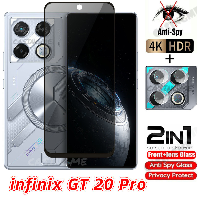 Infinix GT 20 Pro 2024 Kính Cường Lực Riêng Tư Chống Gián Điệp Full Cover Bảo Vệ Màn Hình Chống Peek