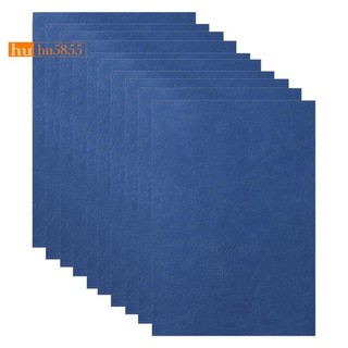Vỏ đóng bìa giấy A4 8.27x11.69 Inch Trình bày Leathergrain Binding Cover Màu xanh hải quân
