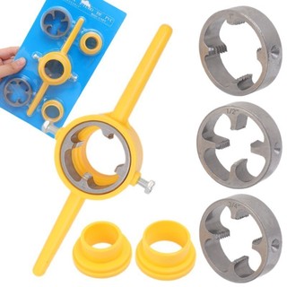 Dụng cụ cắt ống côn - Dụng cụ ống nước Hreader - Dụng cụ cờ lê ống nước cầm tay - 6 Cái / bộ Bộ khuôn ren ống nhựa - Dành cho ống bơm