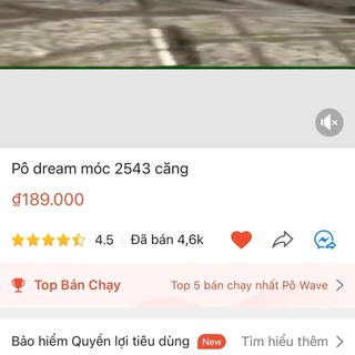 Pô dream 2543 móc căng Sài gon