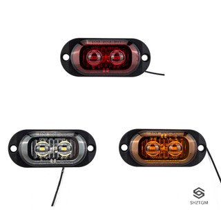 [Shztgm] 12V 24V Xe Tải LED Bên Đánh Dấu Đèn Xe Trailer DOT E8 Mark Phản Quang Van Giải Phóng Đèn Cho Xe Tải RV Xe Buýt Thuyền Mới