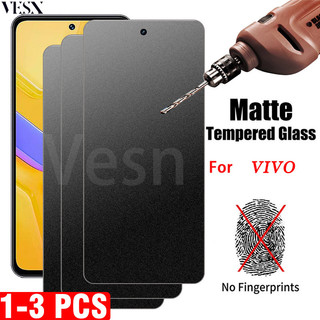  Kính cường lực chống vân tay mồ hôi màu nhám Cho VIVO Y100 Y18 Y18s Y18e Y03 Y36 Y55 Y35 Y22 Y22s Y27 Y27s Y15s Y15a Y16 Y17s Y02 Y02t Y02a Y02s 4G 5G 2024 