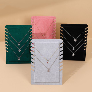 Flannel Trang Sức Trưng Bày Đứng Vòng Cổ Hiển Thị Giá Đỡ Nhiều Vòng Cổ Dễ Trưng Bày
