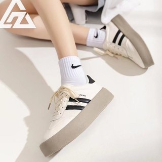 Giày nữ AZ. Giày leather. Giày thể thao đáy phẳng. Giày thể thao. Giày thể thao. Giày thể thao đế dày màu trắng phù hợp với giày tập luyện Đức