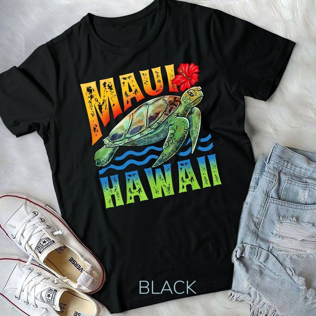 Áo thun nam nhiệt đới mùa hè Maui Hawaii Rùa Hawaii Hawaii