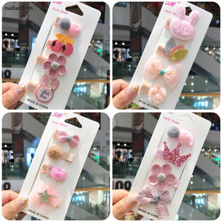 Set 3 / 4 kẹp tóc nơ / thỏ dễ thương cho bé gái