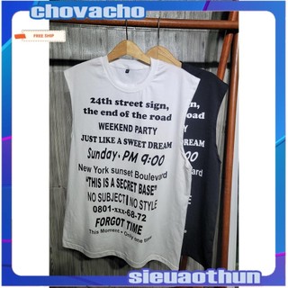 Áo thun Tanktop FORGOT TIME Unisex