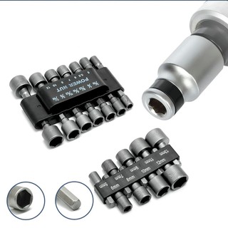 Bộ 9/14 Khẩu Tuýp Vặn Ốc Lục Giác Gắn Máy Khoan 9/14 Đầu Vít Bắn Tôn -Fetvaia