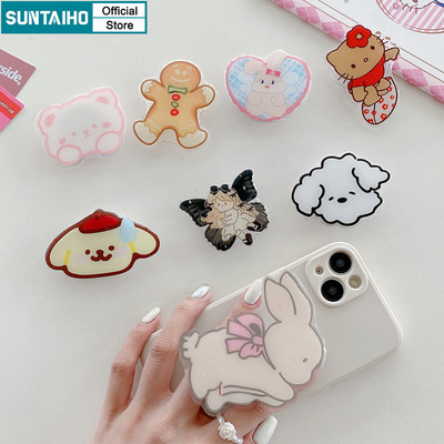 Suntaiho Coquette Sáng Tạo Bóng 3D Nơ Thỏ Trái Tim Tình Yêu Hoa Giá Đỡ Điện Thoại Đứng Gấp Ngón Tay Cầm Điện Thoại Đa Năng Có Thể Mở Rộng