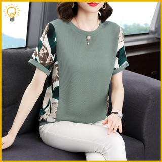 [Cod] Đầm thường ngày cổ chữ V in hình Giáng sinh thanh lịch