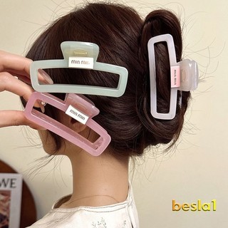 🌺Besla1🌺 Kẹp Tóc Hình Cá Mập / Chữ Cái Cao Cấp Kích Thước Lớn Cho Nữ Mã