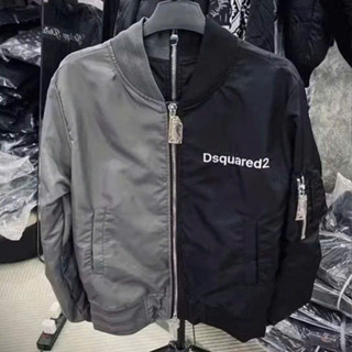  Áo Bomber Áo Gió Dù DSQ 2 Màu 2 Mảnh No.1 Studio Dày Dặn Mềm Mịn Thời Trang Unisex NA749 