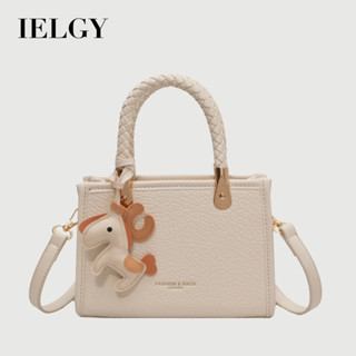  IELGY Thời Trang Retro Nữ Dệt Túi Xách Họa Tiết Túi Vuông Nhỏ Đeo Ngang 