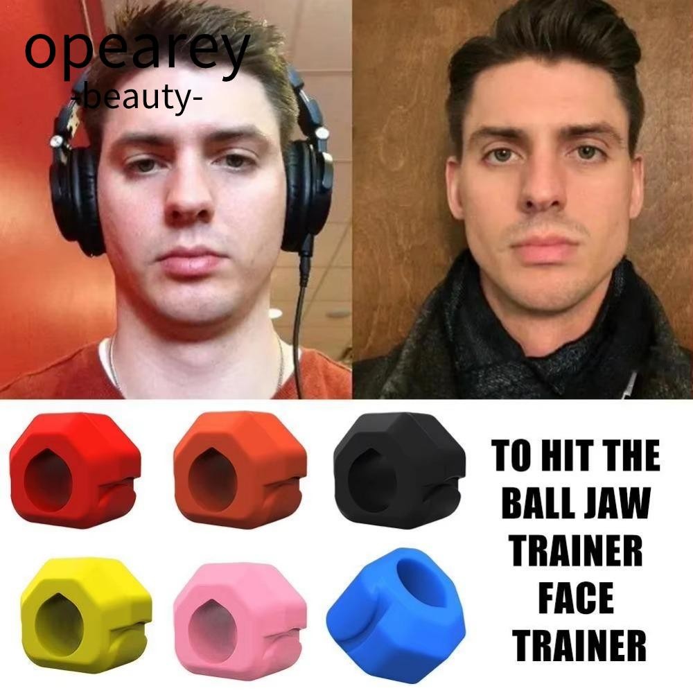 Opearey Jaw Trainer, Gum Tablets Silicone Jawline Trainer, Máy tập Shaper BPA Free Chống căng thẳng 