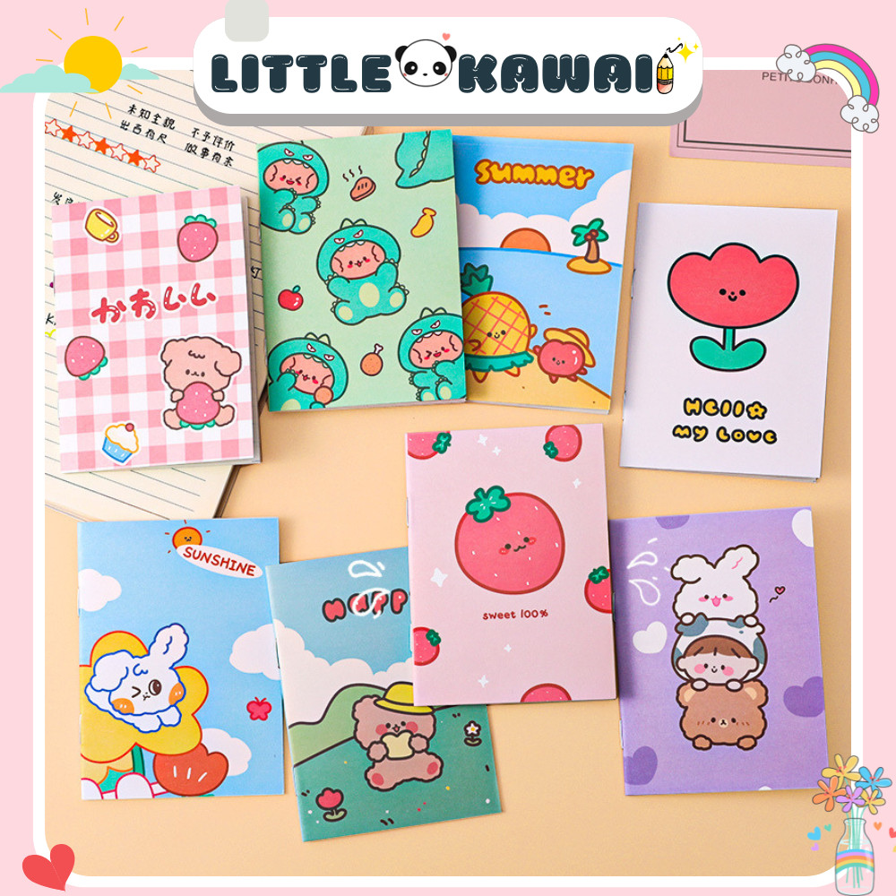Combo 10 Sổ tay A7 mini bìa cute