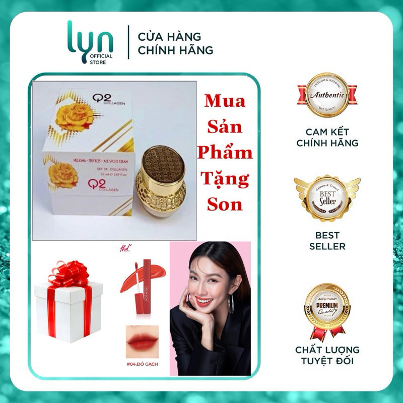 ( TẶNG KÈM QUÀ ) Kem Q2 NÁM Collagen giảm nám tàn nhang đồi mồi