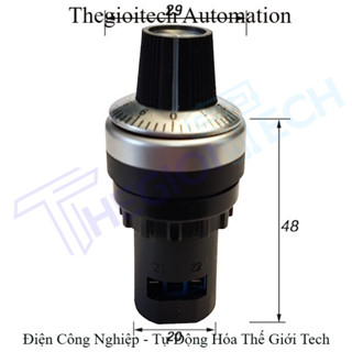 Biến trở phi 22 1K 2K 5K 10K 20k 50k 100K 200K 500k, LA42DWQ Chiết Áp, Triết áp không hàn 2W 22mm đầu lớn Chất Lượng Cao