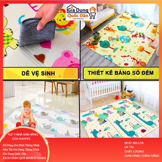 THẢM XỐP XPE 2 MẶT CHỐNG TRƠN TRƯỢT CHO BÉ NHIỀU MÀU SẮC HÌNH XINH