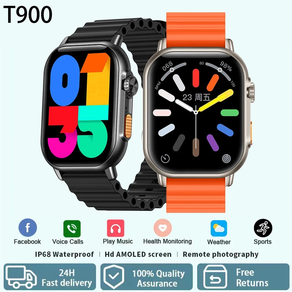 Đồng hồ thông minh T900 Ultra 2 Nam 49mm Series 8 2.3 "Màn hình AMOLED