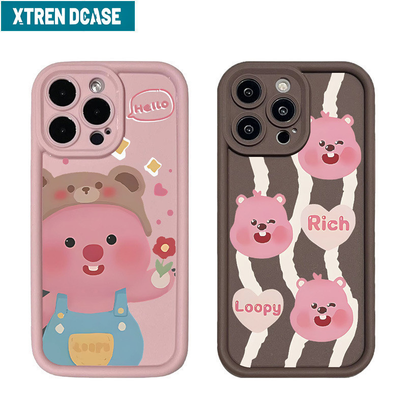 Xtrend Vỏ Dễ Thương Vui Nhộn Họa Tiết Loopy Ốp lưng Iphone 16 15 14 12 13 11 Pro Max IP 7 8 Plus Iph