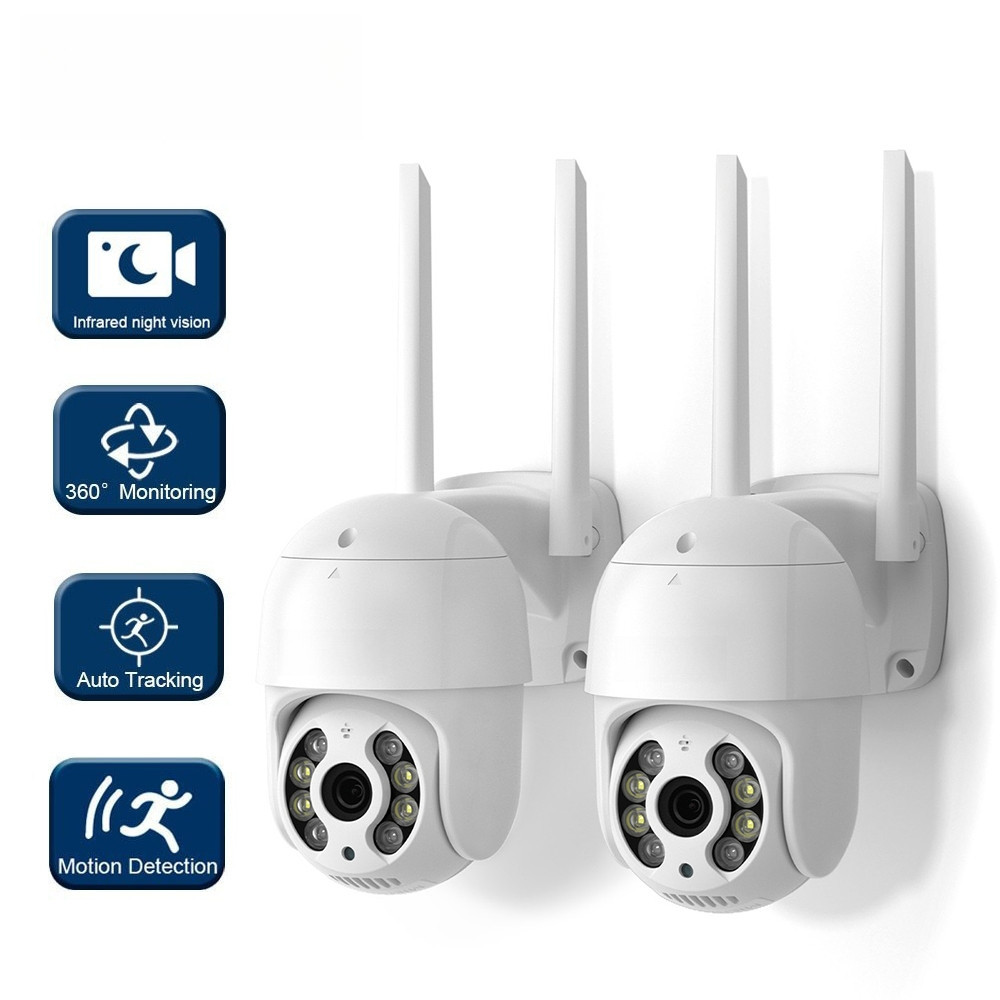 Kit2 Camera an ninh chống nước không dây ngoài trời mới, Camera vòm xoay 360 độ Full HD Yoosee hoặc 