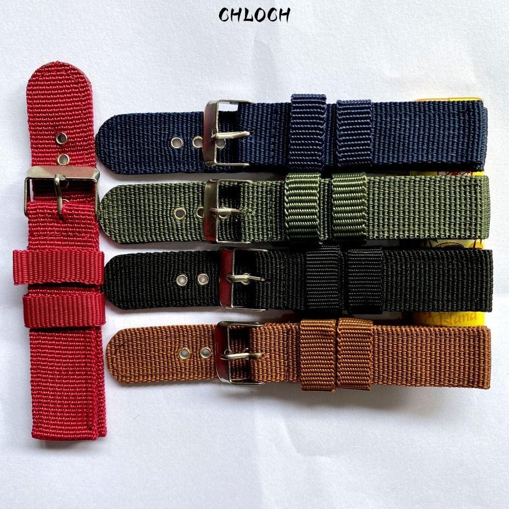 Chloch Nylon Dây Đeo Vải, Nam Nữ Đồng Hồ Thể Thao Dây Đeo Tay, Vòng Tay Pin Khóa Thay Thế Dây Đeo Đồ