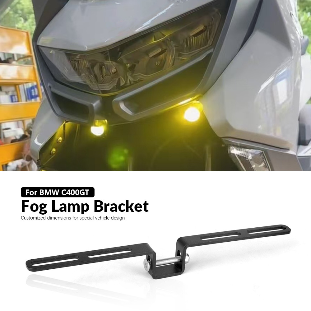 Xe Máy Hidden Spotlight Giá Đỡ Cho C400GT C 400 GT C400 GT Đèn Sương Mù Cố Định Hỗ Trợ Sửa Đổi Phụ K
