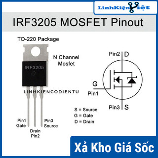 Mosfet irf3205 to-220 hàng zin