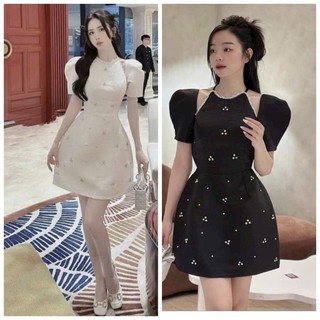 Đầm Xòe Đự Tiệc Khoét Vai Đính Đá Siêu Sang chảnh Che Hêt Mọi Khuyết Điểm - BY8612