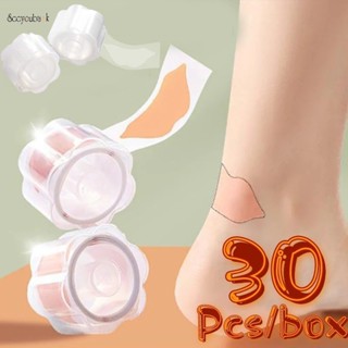 30 Cái / hộp PE Chống Rốn Băng Vô Hình Giày Cao Gót Dán Vết chai Vỉ Bảo Vệ Gót Chân Chống Thấm Nước Đau Ma Sát Giảm Miếng Dán Phụ Kiện Chăm Sóc Chân
