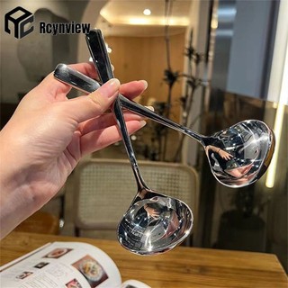 Thìa Inox Làm Dày Tay Cầm Dài Thìa Canh Cho Lẩu Muỗng Rây Lọc Nhà Bếp Bộ Đồ Ăn Nấu Ăn Đồ Dùng