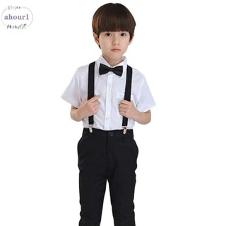 Ahour1 Suspenders Kẹp Bộ Đồ Cưới Y-Back Nẹp Dây Đeo Có Thể Điều Chỉnh Màu Trơn Dây Đeo Kẹp Cho Trẻ Em Cho Bé Gái Cho Bé Trai Quần Treo Kẹp