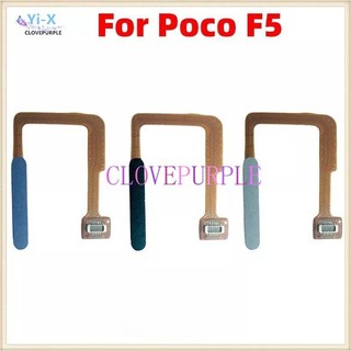 1x cho xiaomi poco f5 cảm biến nhận dạng vân tay cáp mềm nút nguồn cáp mềm linh kiện thay thế