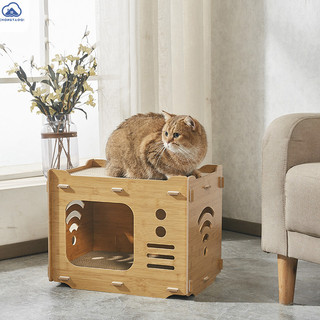 Chongtaoqihigh Beauty Cat scratch board Đồ chơi mèo Cat scratch board nest Giấy sóng