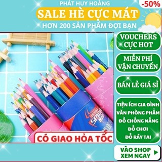 Lọ 12 - 18 - 24 - 36 cây bút chì màu kèm đồ chuốt tiện lợi giá rẻ
