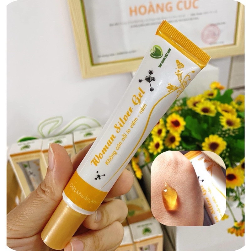[TẶNG 10 MIẾNG MẶT NẠ] Gel vệ sinh Phụ nữ  Nano bạc Woman Silver Gel KÈM XILANH