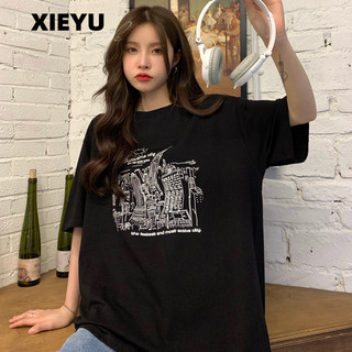 XIEYU áo phông áo thun nữ croptop baby tee hàn quốc phổ biến Thời trang Cute WTX245046A 19Z240507