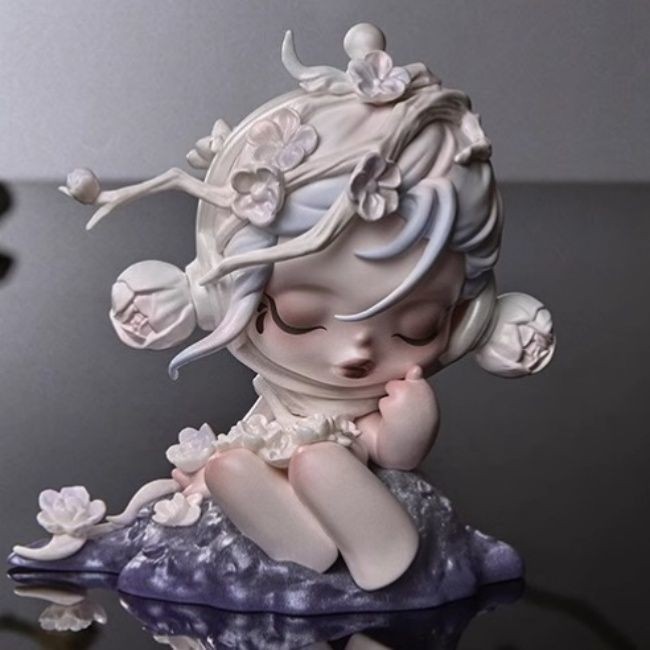 POPMART SKULLPANDA POPMART SKULLPANDA Tinqian Momei Series Hình chơi hợp thời trang