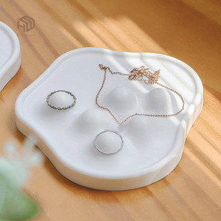 HOPEUP Khay Đựng Đồ Trang Sức Sành Điệu Thiết Kế Nâng Cao Chống Rơi Máy Tính Để Bàn Đa Chức Năng Thanh Lịch Giá Đỡ Nhẫn Khay Trang Sức