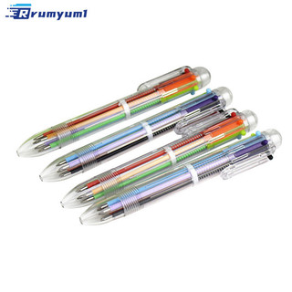 Còn hàng! Mới Lạ Nhiều Màu Bút Bi Đa Năng 6 In1 Nhiều Màu Sắc Văn Phòng Phẩm Đồ Dùng Học Tập