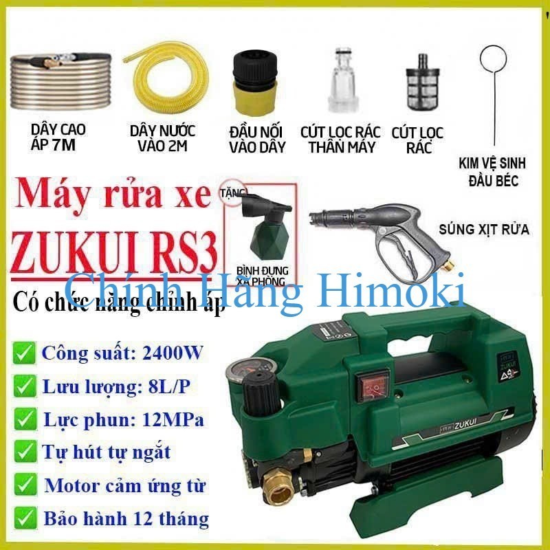MÁY RỬA XE MINI OSAKA RS3 2400 dây đồng 100% mẫu mới /bảo hành 12 tháng . shop chính hãng himoki