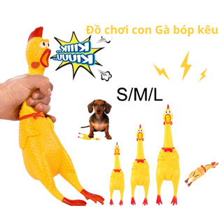  Đồ chơi con Gà bóp kêu Chíp gà bóp kêu gà la hét có chuông 