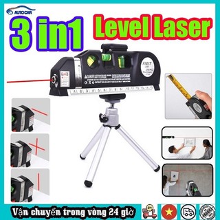Thước đo Nivo Laze - thước đo đa năng laser Đa Năng F2018 Fixit Laser Levelpro3 2 Tia Dọc Ngang