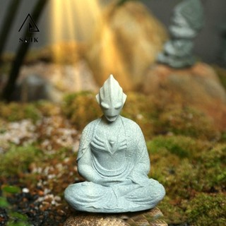 Skjk Tượng Phật Vật Trang Trí, Văn Hóa Phương Đông Ultraman Đá Sa Thạch Phật, Sáng Tạo Chó Xanh Cát Ngồi Thiền Tượng Thiền Thiền Bàn Trang Trí Thiền