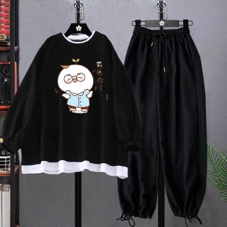Sét bộ áo nỉ cotton Hạt mầm đeo kính  quần bom chun, Áo hoodie chất đẹp không xù, thiết kế bo gấu trắng cá tính D