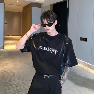 Nam Tay Ngắn Mùa Hè 2024 Mới Nam Nữ In Hình Thường Ngày Rời Thời Trang Đa Năng Thời Trang Áo Thun Nửa Tay