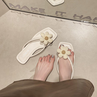 Tikp mùa hè hoa dễ thương dép đi biển dép nữ chống trơn trượt nhẹ flip-flops size 35-42