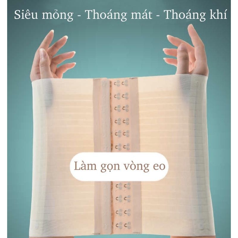Đai Nịt Bụng Latex Định Hình Eo Gom Mỡ Bụng Chất Su Đúc Thoáng Mát Mỏng Nhẹ Hàng Cao Cấp -  230760
